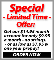 Website hosting Special Offer - limted time discount hosting for our Standard Special package